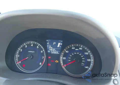 2014 Hyundai Accent Gls z USA, uszkodzony, nr VIN KMHCU4AE5EU710476